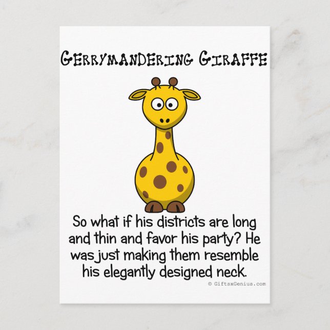 Cartão Postal Circunstâncias congressistas gerrymandering (Frente)