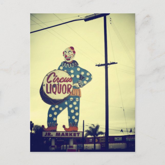 Cartão Postal Circus Liquor (Frente)