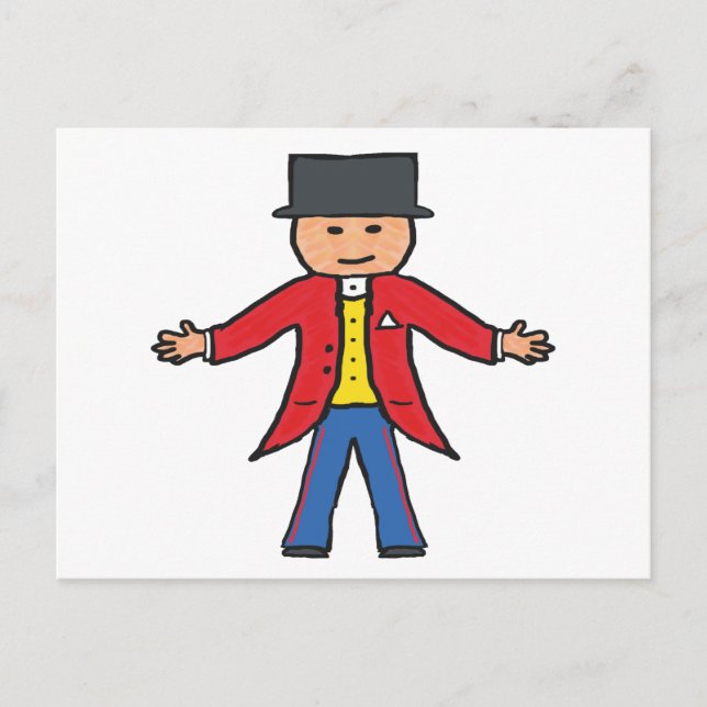 Cartão Postal Circus Ringmaster (Frente)