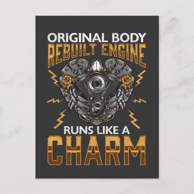 Cartão Postal Cirurgia de Bypass com Motor Recondicionado por Tr (Frente)