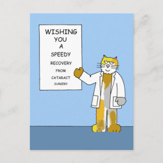 Cartão Postal Cirurgia de Cataratas Recuperação Rápida