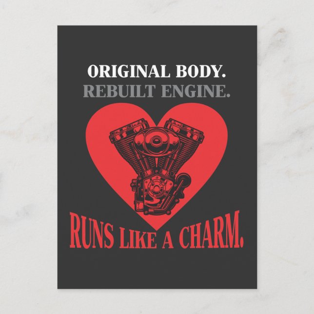 Cartão Postal Cirurgia de Coração Aberto Recuperação da Operação (Frente)