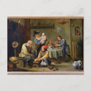 Cartão Postal Cirurgião tenda o pé de um velho