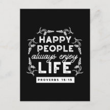 Citação Cristã Inspiradora de Provérbios 15:15