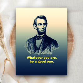 Cartão Postal Citação de Abraham Lincoln