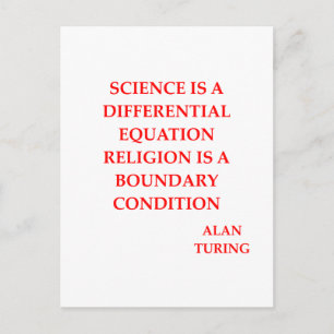 Cartão Postal citação de alan TURING