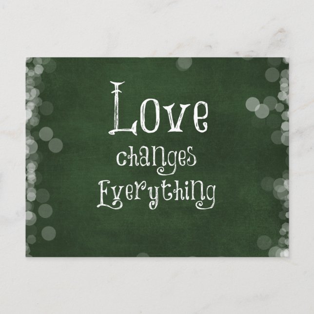 Cartão Postal Citação de amor (Frente)