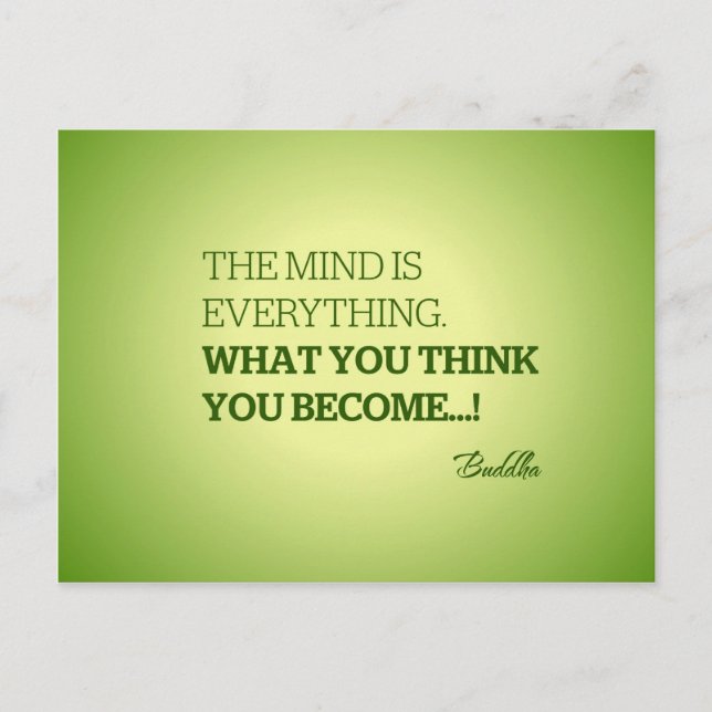 Cartão Postal Citação de Buda (Frente)