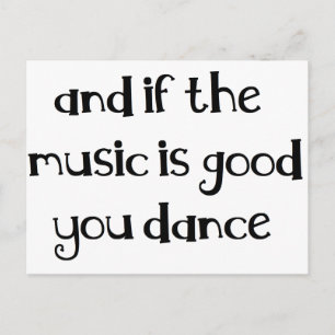 Cartão Postal Citação de dança