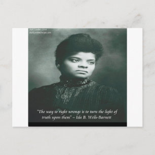 Cartão Postal Citação de Ida B Wells & Truth