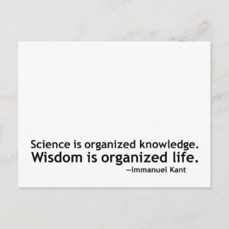 Cartão Postal Citação de Immanuel Kant