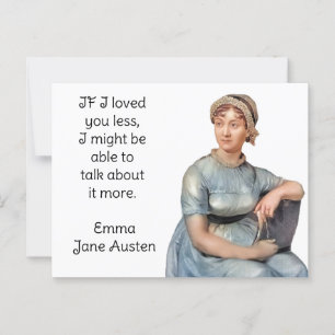 Cartão Postal Citação de Jane Austen Emma