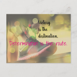 Cartão Postal Citação de Netball no Slogan de Vitória Motivacion
