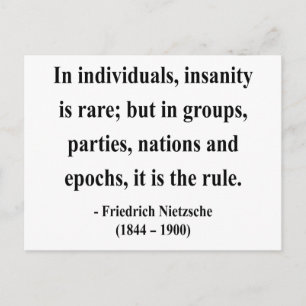 Cartão Postal Citação de Nietzsche 3a