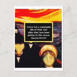 Cartão Postal Citação de pintura de arte expressionista