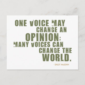 Cartão Postal Citação de Sally McLean