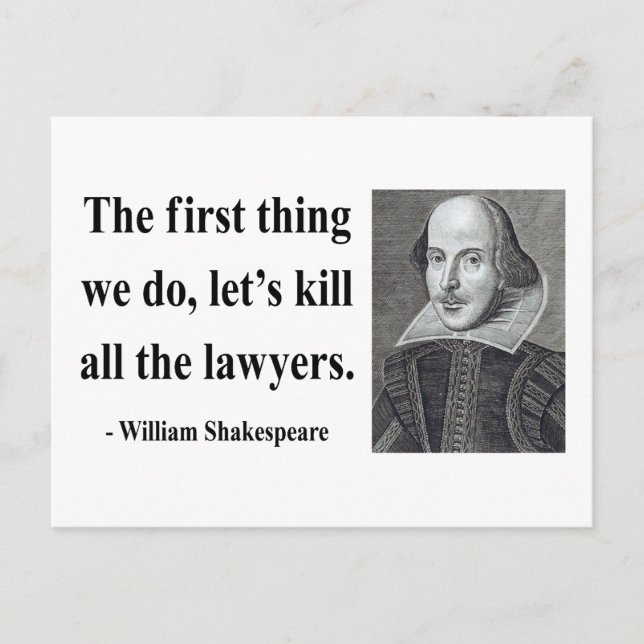 Cartão Postal Citação de Shakespeare 4b (Frente)