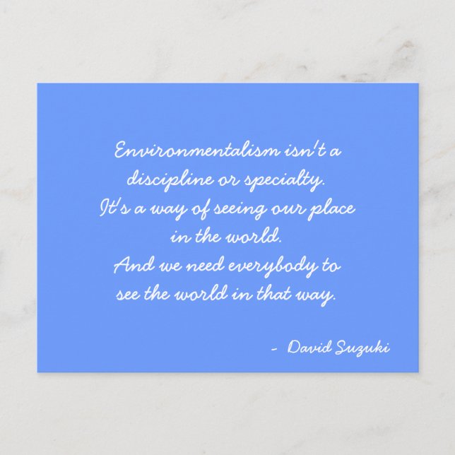 Cartão Postal Citação do Cartão-postal Inspirativo (Frente)