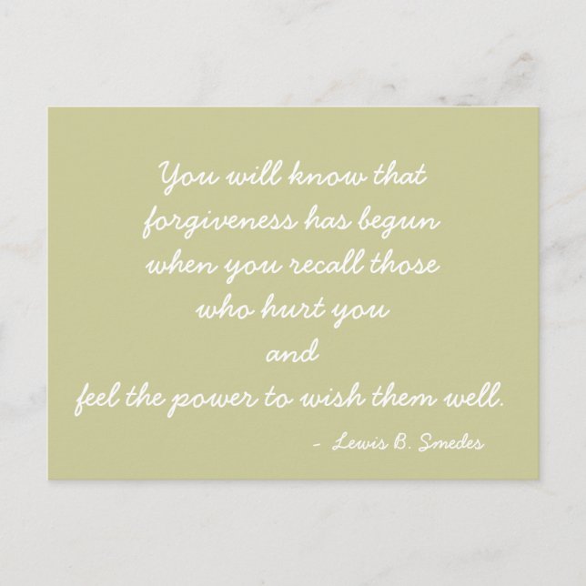 Cartão Postal Citação do Cartão-postal Inspirativo (Frente)