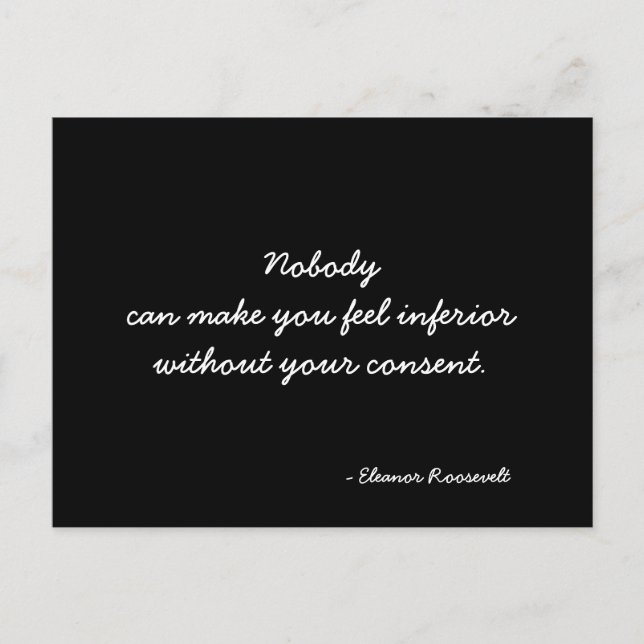 Cartão Postal Citação do Cartão-postal Inspirativo (Frente)