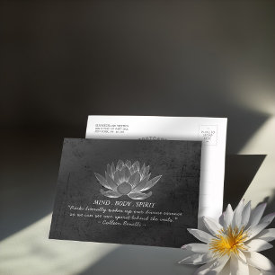 Cartão Postal Citação do Instrutor de Meditação do Lotus Bra