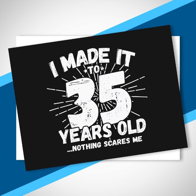 Cartão Postal Citação engraçada de 35 anos de idade sarcástica 3 (Criador carregado)