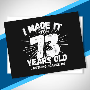 Cartão Postal Citação engraçada de 73º aniversário sarcástica 73