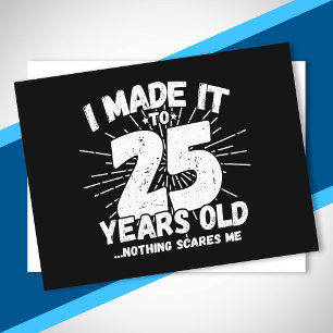 Cartão Postal Citação engraçada de aniversário de 25 anos Sarcás