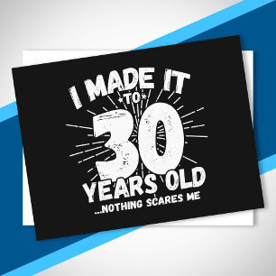 Cartão Postal Citação engraçada de aniversário de 30 anos Sarcás