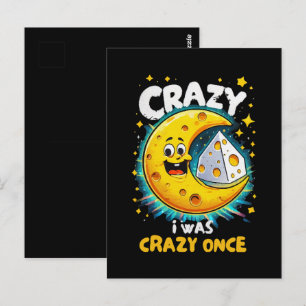 Cartão Postal Citação engraçada para amantes de queijo