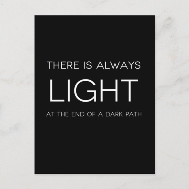 Cartão Postal Citação espiritual (Frente)