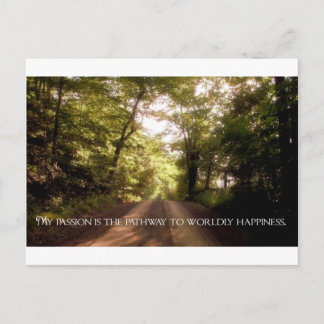 Cartão Postal Citação Inspiradora -- Paixão