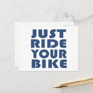 Cartão Postal Citação Motivacional de Ciclismo de Montanha - Cic
