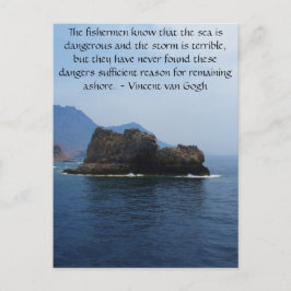 Cartão Postal citação motivacional Vincent van Gogh