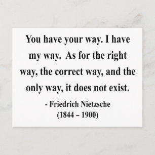 Cartão Postal Citação Nietzsche 1a