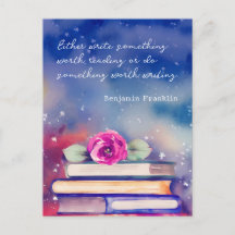 Citação Personalizada de Script de Aquarela de Flo