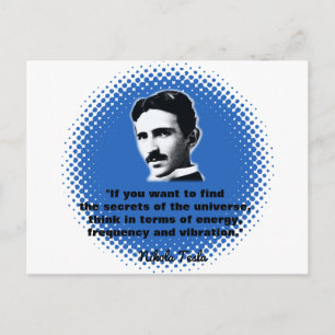 Cartão Postal Citação Por Nikola Tesla T-Shirt