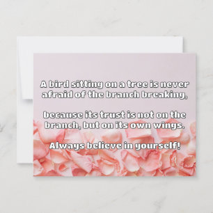 Cartão Postal Citação Positiva de Encorajamento Empath