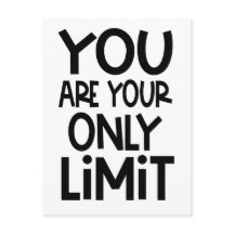 Citação Positiva Você É O Único Limite Preto Branc
