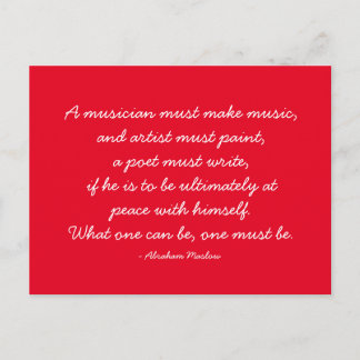 Cartão Postal Citações Cotáveis - trabalho e carreira