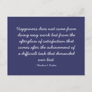 Cartão Postal Citações Cotáveis - trabalho e carreira