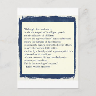 Cartão Postal Citações de Emerson