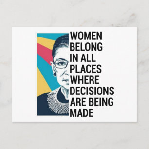 Cartão Postal Citações de Rbg, Citação de Ruth Bader Ginsburg