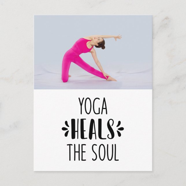 Cartão Postal Citações de Yoga (Frente)