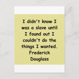 Cartão Postal citações do frederick douglass