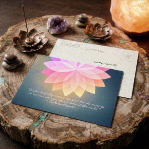 Cartão Postal Citações do Instrutor de Mediação Reiki Master e Y
