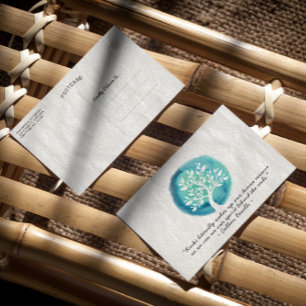 Cartão Postal Citações do Instrutor de Mediação Reiki Master e Y