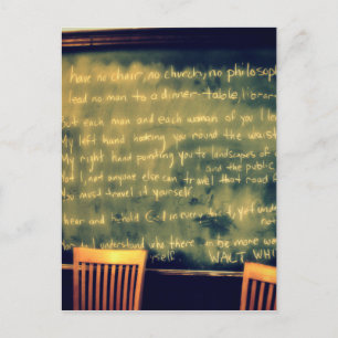 Cartão Postal citações do whitman do walt