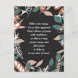 Cartão Postal Citações editáveis com padrão de pão