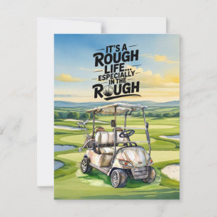 Cartão Postal Citações engraçadas de golfe para saudação de golf